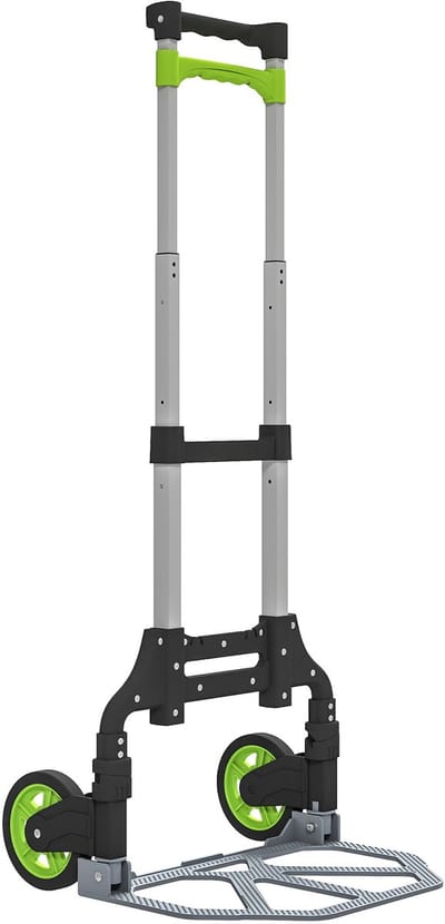 HOMCOM Steekwagen Opvouwbaar tot 70 kg - Transportkar - Steekkar - Transportwagen - Aluminium - Meerkleurig