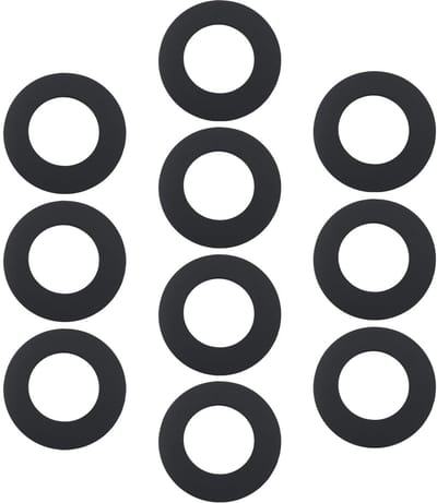 Dailygoods- Tapwasmachine 10 Stuks - Nitrilrubber - Buitendiameter 38mm - Binnendiameter 22mm - Dikte 1,5mm - Waterbestendig en duurzaam - Rubberen Pakking