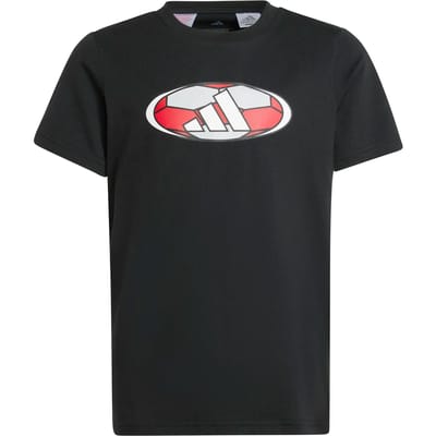 Adidas House Of Tiro Colorblock Graphic T-shirt Met Korte Mouwen Zwart 7-8 Years Kinderen