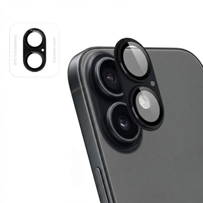 imoshion Camera Lens Protector - Geschikt geschikt voor Apple iPhone 17 - 2 Pack - Zwart