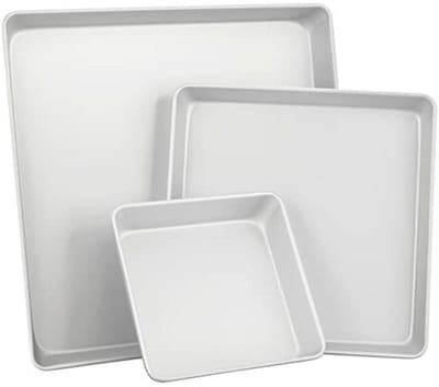 Rechthoekige Taartvormen Set van 3 - Perfect voor Bruiloften en Speciale Gelegenheden