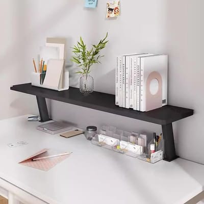 Bureauplank met Klem - Bureau organizer - Extra werkruimte creëren - Flexibel te monteren - 40-120 cm breed - Zwart