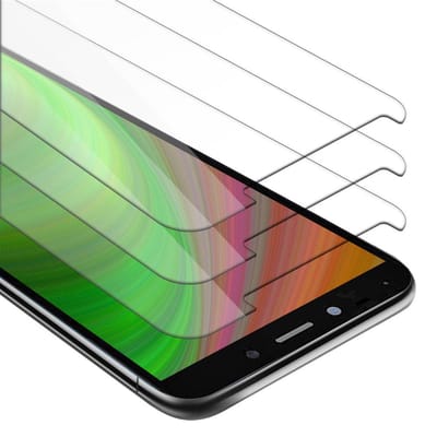 Cadorabo 3x Screenprotector geschikt voor LG K20 - Beschermende Pantser Film in KRISTALHELDER - Getemperd (Tempered) Display beschermend glas in 9H hardheid met 3D Touch