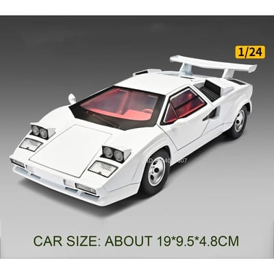 1:24 Countach Lp500S Revuelto Model Sportwagen Speelgoed Legering Diecast Schokabsorptie Pull Back Deuren Geopend Ornament Supercars