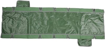 Kampeerbed - Opklapbed Tentbed - Buiten Ontspannen - Lichtgewicht Aluminium Frame - 186x61x13 cm - Zwart