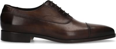 Heritage - Heren - Cognac leren veterschoenen - Maat 40