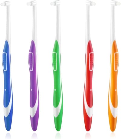 Tandenborstel set voor interdentale reiniging en orthodontische beugels, 5 stuks