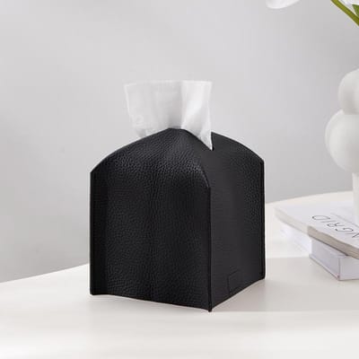 Moderne Vierkante Tissueboxhoes van Leer Houder-Decoratieve Houder/Organizer voor Badkamer Wastafelblad, Nachtkastjes, Kantoor