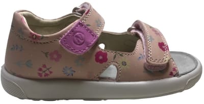 Naturino - July - Mt 20 - velcro's effen sandalen - bloemen - roze