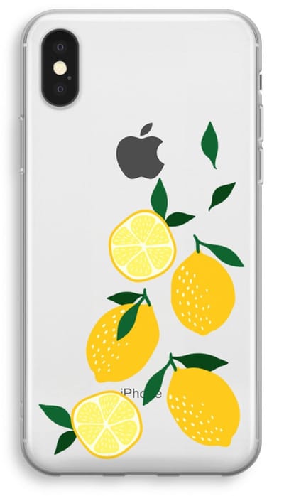 Case Company® - Hoesje geschikt voor iPhone XS hoesje - You're my lemon - Soft Cover Telefoonhoesje - Bescherming aan alle Kanten en Schermrand