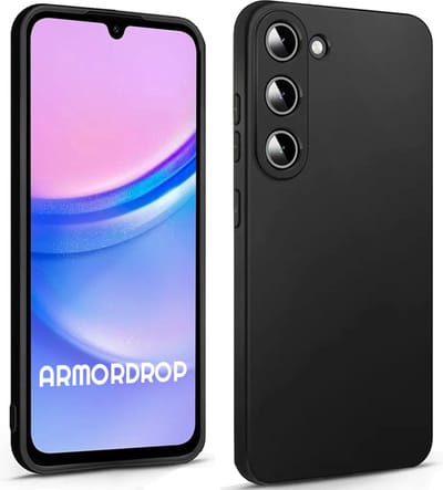 Armordrop Zwart Hoesje Geschikt Voor Samsung A15 - Telefoonhoesje Zwart