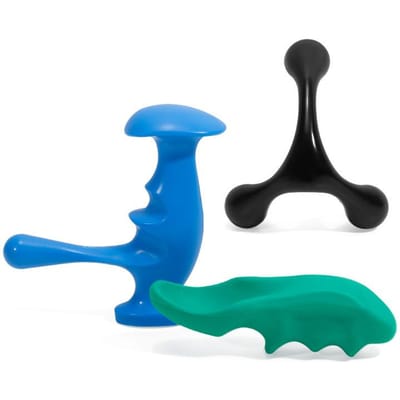 Handmatig Triggerpoint Massagehulpmiddel en Duimbeschermer voor Volledige Lichaams Deep Tissue Massage met 3-Potige Massageknobbels