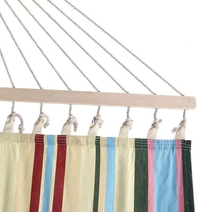 Camping Hangmat - Dubbele Slaaphangmat - Ontspannen Buiten - Opvouwbaar Lichtgewicht - Draagbaar - Blauw