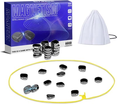 Magnetische Schaakset - Draagbaar Vechtschaak en Damspel voor Familiebijeenkomsten en Reizen