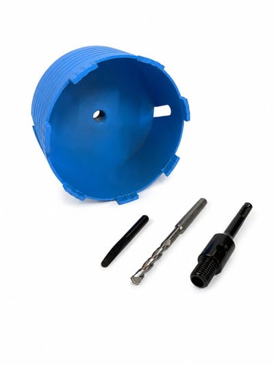 Diamant Kernboor , dozenboor Ø 150 mm Heavy-Duty – 60 mm Boordiepte – SDS Plus – Inclusief Centreerboor & Adapter – Geschikt voor Beton en Baksteen