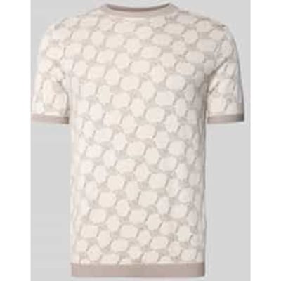 T-shirt met viscose en ronde hals model 'Ravao'