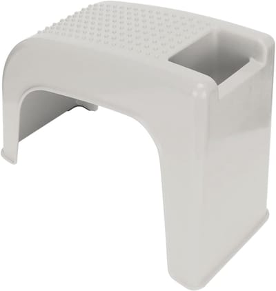 Voetsteun Douche - Hulpstuk Douche - Voetverzorging - Antislip Deeltjes - Rechthoekig - Beige
