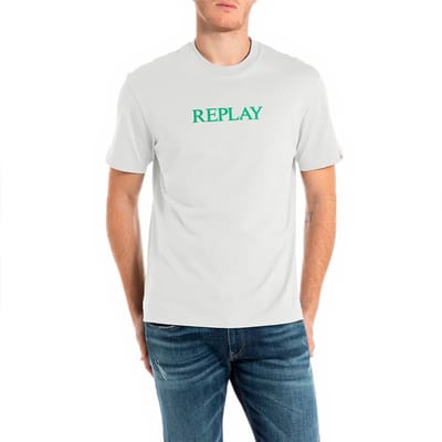 Replay M3221 .000.2660 T-shirt Met Korte Mouwen Wit XL Man