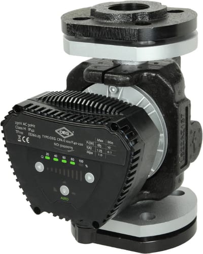 OEG Verwarmingscirculatiepomp DN40 met 10 m opvoerhoogte 220 mm inbouwlengte