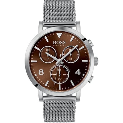 Hugo Boss 1513694 Spirit Herenhorloge 41 mm zilver