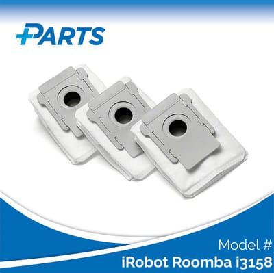 iRobot Roomba i3158 Stofzakken (3 Stuks, Plus.Parts® alternatief voor 4626194 / 4640235)