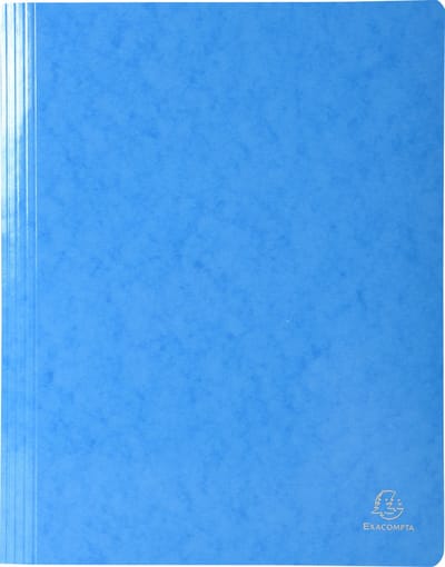 Exacompta 25x Snelhechtmap IDERAMA® in gelamineerd glanskarton 355gm2 - A13 - Lichtblauw - 380806B