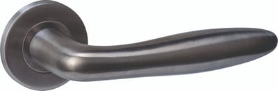 Intersteel Deurkruk Q 03 op rozet verdekt ø52x6mm PVD antraciet