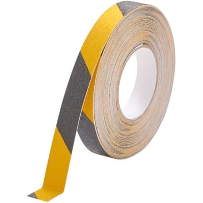 Durable DURALINE GRIP 1081130 Anti-sliptape Zwart, Geel (l x b) 15 m x 25 mm 1 stuk(s)