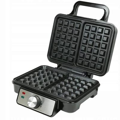 Wafelijzer 1200W voor 2 Grote Belgische Wafels - Antiaanbaklaag, Cool-Touch Handgreep en Instelbare Temperatuur
