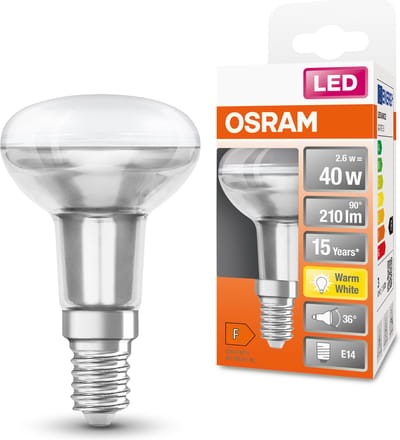 OSRAM LED lamp - Reflector E14 - 2,6W - 210 lumen - warm wit - niet dimbaar