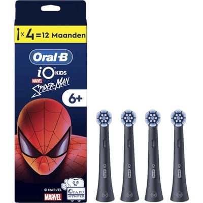 Oral-B iO Kids 6+ Marvel Spiderman opzetborstel voor elektrische tandenborstel - 4 stuks