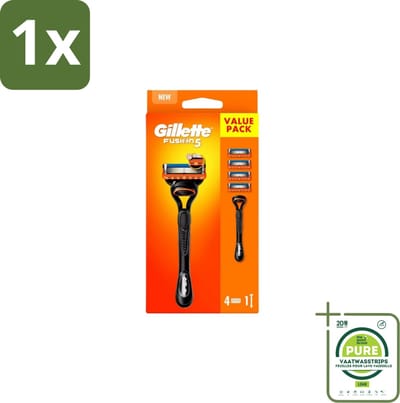 1 x Gillette – Fusion5 – Scheersysteem Houder + 4 Mesjes - Scheermes - Scheren - Scheren Mesjes - Scheren Houder - Scheren Comfort