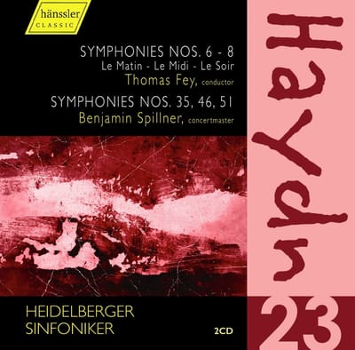 Thomas Fey, Benjamin Spillner, Heidelberger Sinfoniker - Haydn: Symphonies Nos. 6-8, 35, 46, 51 (2 CD)