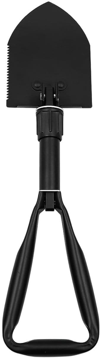 Allecto - Draagbare Opvouwbare Schop - Multi-opvouwbare Schep voor Autosneeuw - Zwart - Kamperen en Tuinieren - Ergonomisch en Stevig