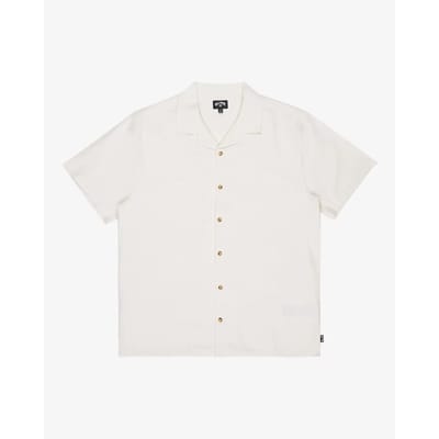 Billabong Vacay Linen Overhemd Met Korte Mouwen Wit S Man