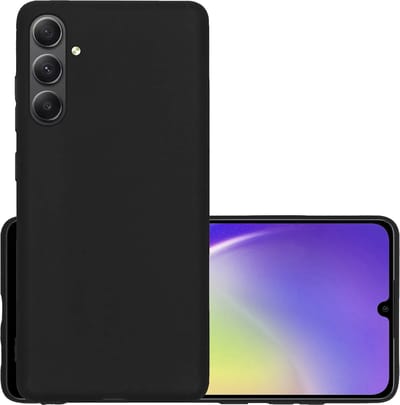 Hoesje - Geschikt voor Samsung Galaxy A34 - Sterk & Shockproof - Hoes Cover - Siliconen Case - Zwart