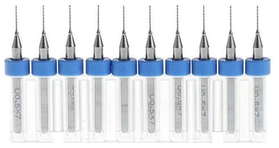 Dailygoods- PCB Boor 10 Stuks - Micro Boortjes - Tungsten Carbide - 0.7mm Snijdiameter - Schacht Diameter 3.17mm - Schokbestendig - Microboor