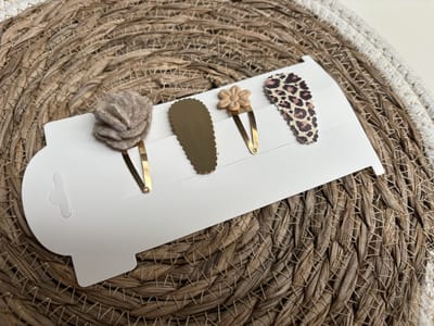 Klikklak haarspeldjes Roos - kinderknipjes - klikklak - haarspeldjes voor baby - haarspeldjes - haarspeldjes meisjes - baby haaraccessoires - haarknipjes - kinderaccessoires - haarknipjes kinderen