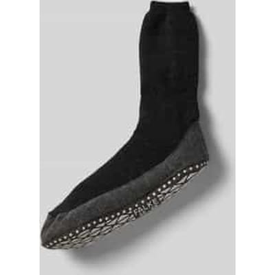 FALKE Cosyshoe Noppen op de zool wol huissokken heren grijs - maat 43-44