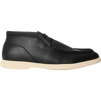 Boss Heren Sienne Desb Leren Chukka Boots (Zwart)