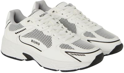 Björn Borg Grand Dames Sneaker Lage Schoen Vrouwen - Witte Sneaker - Wit/Zwart - Maat 37