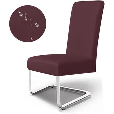 Housse de Chaise Quatre Saisons Résistante à l'Eau Housse de Chaise de Restaurant Maison Hôtel Chaise de Salle à Manger Housse Anti-poussière Housse de Chaise Sens Haut de Gamme 21*19*1cm