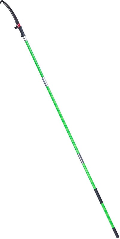 Handzaag met verstelbare lengte, 118-809,3 cm uitschuifbare boomschaar, duurzaam 65Mn stalen zaagblad, lichtgewicht glasvezel handvat, ontwerp met dubbele haak voor het snoeien van hoge takken, palmen en struiken