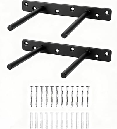 2 Stuks Zwevende Plank Steunen - Onzichtbare, Zware Steunbeugels voor Wandmontage en Meubel Decoratie