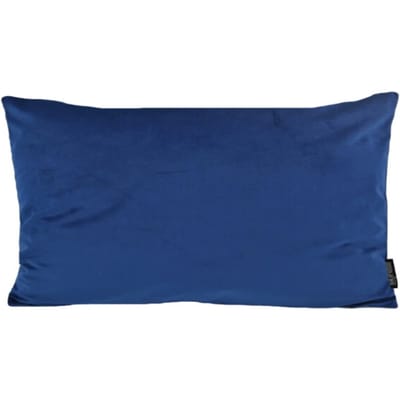Gek op kussens! Velvet donkerblauw long | 30 x 50 cm | kussenhoes | polyester
