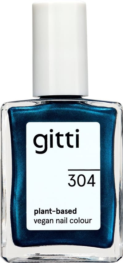 Gitti No. 304 - Boundless Blue - nagellak - minimaal 82% natuurlijk - 23 vrij - manicure - blijft 7 dagen zitten