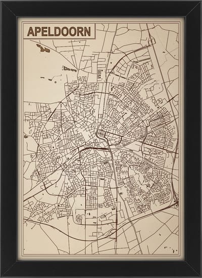Decoratief Beeld - Houten Van Apeldoorn - Hout - Bekroned - Bruin - 21 X 30 Cm