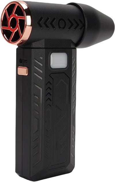 Elektrische Luchtblazer - Mini Ventilator - Snel Drogen - Krachtige Luchtstroom - 8000MAh Batterij - Zwart