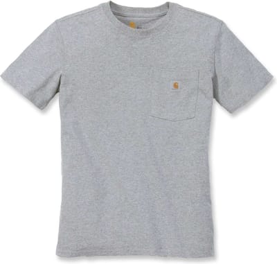 Carhartt Dames-T-shirt Workw Pocket S/S T-shirt Heather Grey