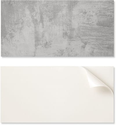Bedrukt vinylpaneel - Slaapkamerdecoratie 100x50 cm Ruwe betontextuur